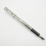 Graf von Faber Castell Platinum-Plated Classic Fountain Pen - Extra Fine 18kt Gold Nib