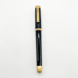 Montegrappa Zero Elegant Black 4-Sided Fountain Pen with Rounded  Corners- Medium 14kt Gold Nib