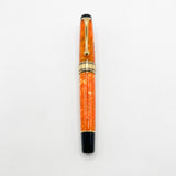 Aurora Optima Marbled Orange Auroloide Fountain Pen - Medium 18kt Gold Nib (Offered Only in 14kt Elsewhere)