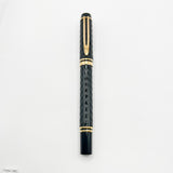 Waterman Man 100 Opera Chased Black Fountain Pen - Medium 18kt Gold Nib