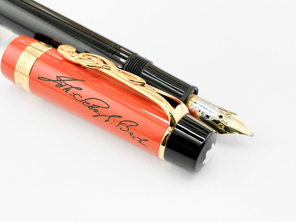 Montblanc Johann Sebastian Bach Donation Limited Edition Fountain Pen - Broad 18kt Gold Nib