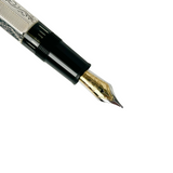 Montblanc Lorenzo De Medici Sterling Silver  Patron of the Arts Fountain Pen - Medium 18kt Gold Nib - A GRAIL Pen!