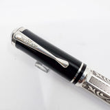 Montblanc Marcel Proust Sterling Silver Writer Series Fountain Pen - Fine 18kt Gold Nib