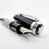 Montblanc Marcel Proust Sterling Silver Writer Series Fountain Pen - Fine 18kt Gold Nib