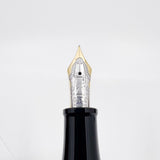 Montblanc Marcel Proust Sterling Silver Writer Series Fountain Pen - Fine 18kt Gold Nib