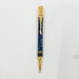 Parker Duofold  Marble Blue Ballpoint Pen (Circa 1991)