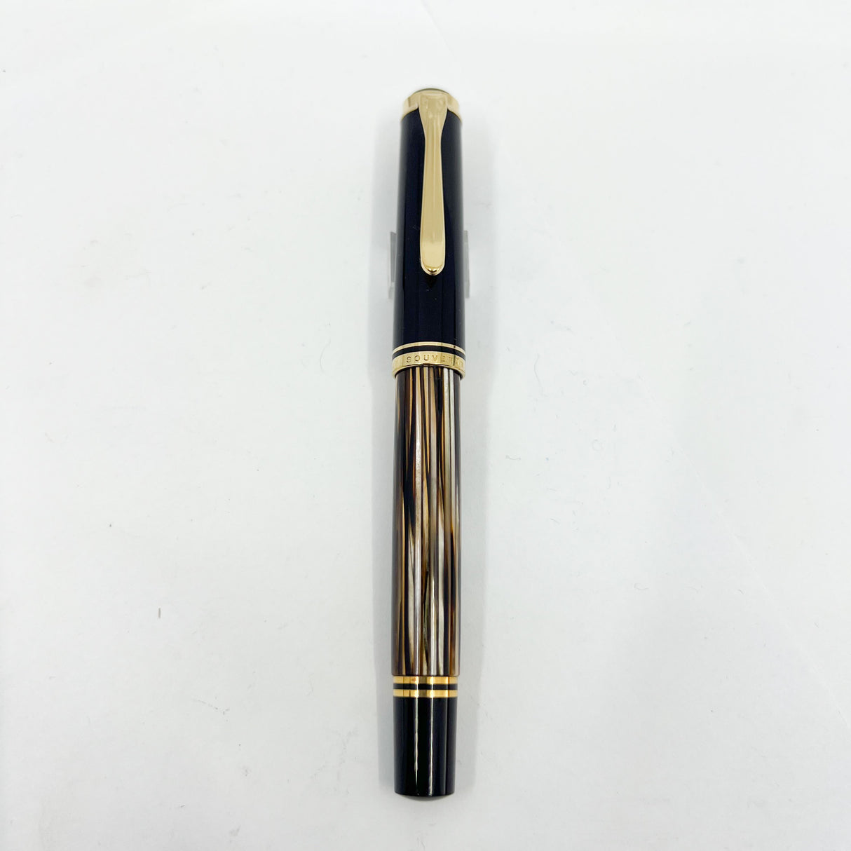 Pelikan M400 Tortoise Brown Fountain Pen -  Medium Oblique 14kt Gold Nib