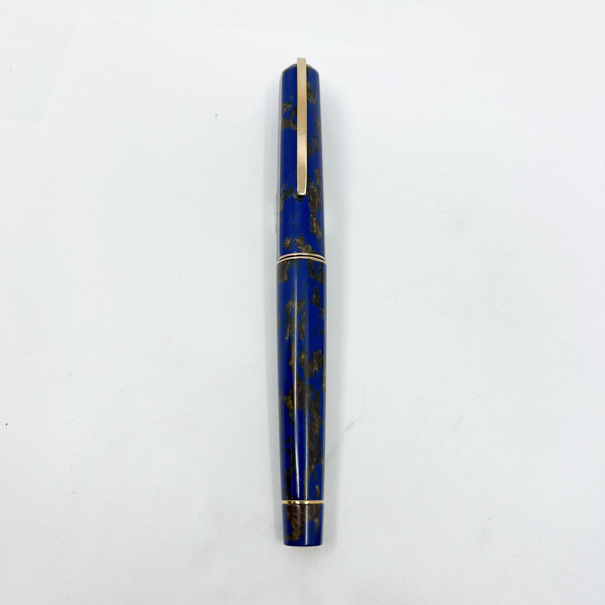 Visconti "Caesar's Firenze" Blue & Gold "Titanic" Celluloid Limited Edition Fountain Pen -  Flexible Medium 18kt Gold Nib