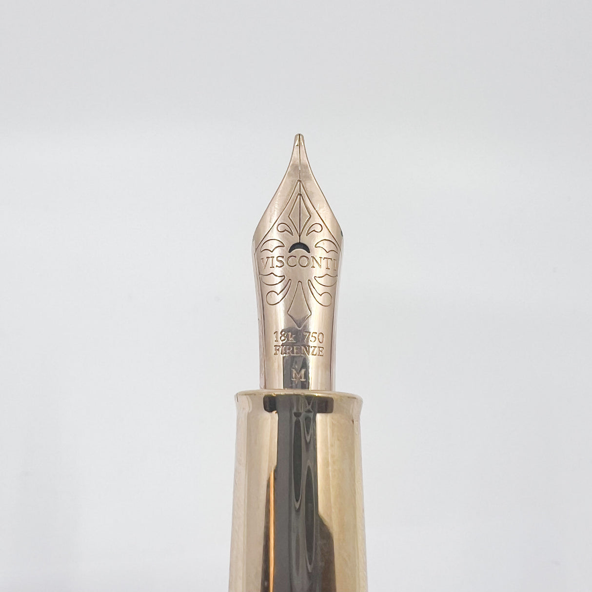 Visconti "Caesar's Firenze" Blue & Gold "Titanic" Celluloid Limited Edition Fountain Pen -  Flexible Medium 18kt Gold Nib
