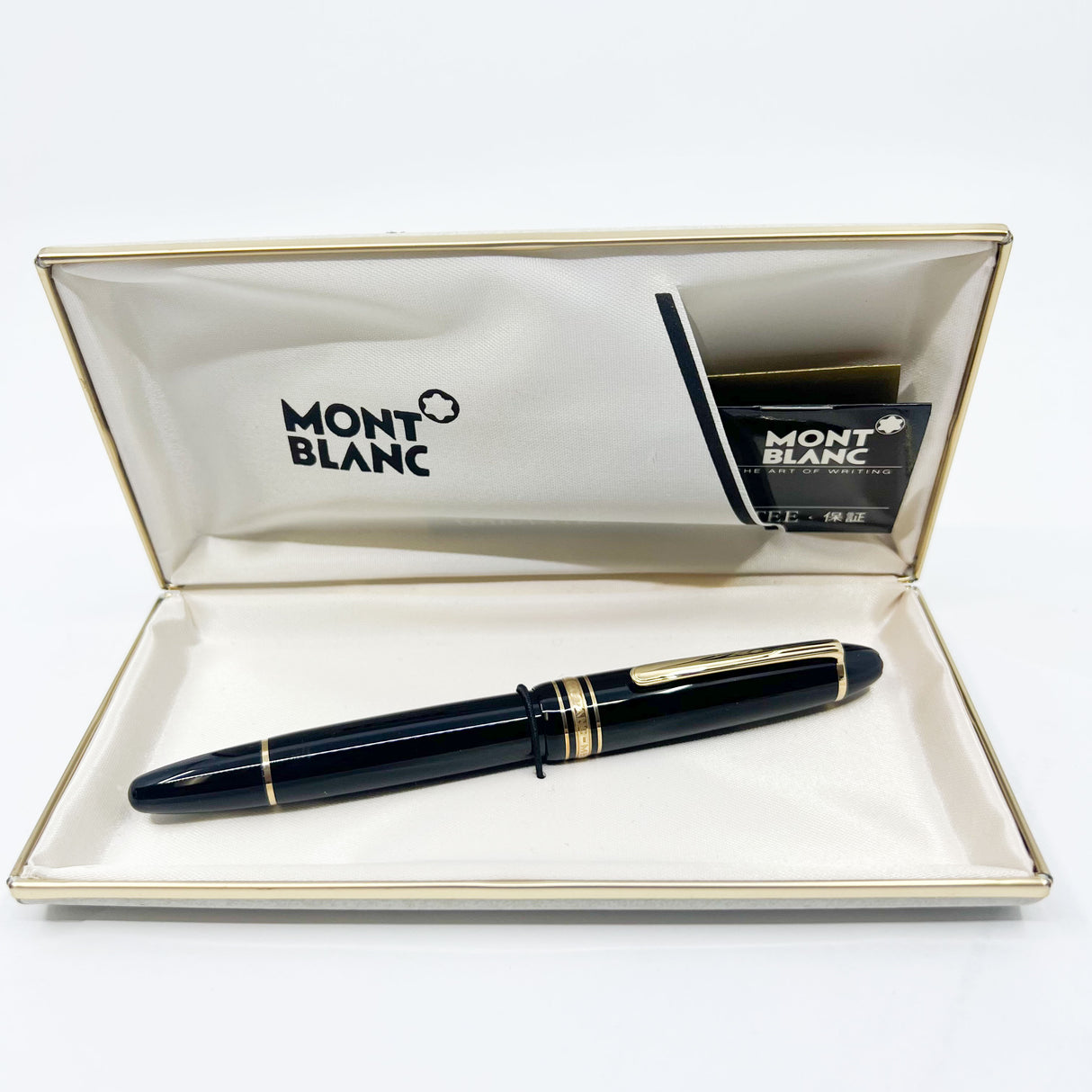 Montblanc Meisterstuck Black Resin #146 LeGrand Fountain Pen  - Fine 14kt  Gold Nib