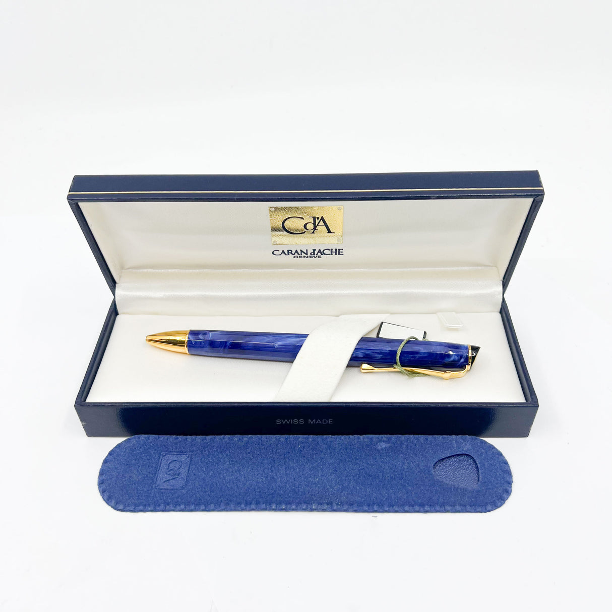 Caran d'Ache Equinox Blue Marble Ballpoint Pen