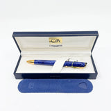 Caran d'Ache Equinox Blue Marble Ballpoint Pen