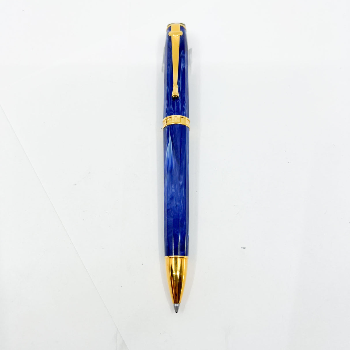 Caran d'Ache Equinox Blue Marble Ballpoint Pen
