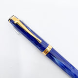 Caran d'Ache Equinox Blue Marble Ballpoint Pen