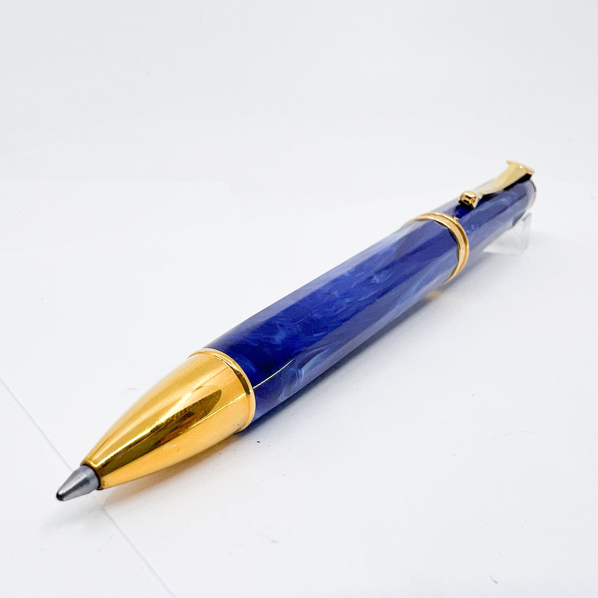 Caran d'Ache Equinox Blue Marble Ballpoint Pen