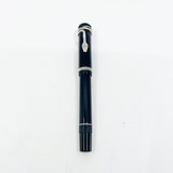 Montblanc Agatha Christie Sterling Silver Limited Edition Fountain Pen - Fine 18kt Gold Nib