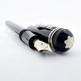 Montblanc Agatha Christie Sterling Silver Limited Edition Fountain Pen - Fine 18kt Gold Nib