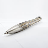 Porsche Design Ballpoint Pen - Tec-Flex Woven Stainless Steel & Gold Plate