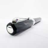 Montegrappa Symphony Lustrous Grigio (Grey) Perla Celluloid Faceted Rollerball - Sterling Silver Trim