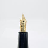 Sheaffer Connaisseur Black Fountain Pen - Fine  18kt Gold Nib