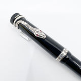 Montblanc Agatha Christie Writer Series Limited Edition Ballpoint Pen - Sterling Silver Snake Clip with Ruby Eyes
