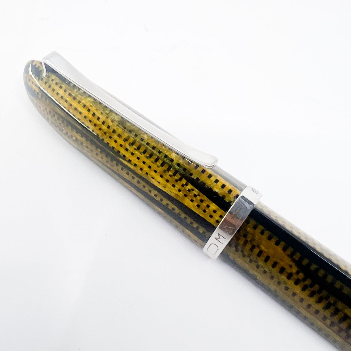 Omas #360 Triangular Burkina Celluloid Fountain Pen - The Scarcest of the Modern OMAS Celluloid  Designs - Flexible Medium 18kt Gold Nib