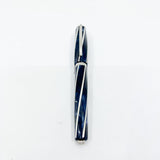 Visconti Divina Elegance Imperial Blue Mid-Size Fountain Pen - Flexible Fine 23K Palladium Nib
