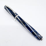Visconti Divina Elegance Imperial Blue Mid-Size Fountain Pen - Flexible Fine 23K Palladium Nib
