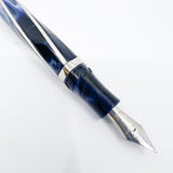 Visconti Divina Elegance Imperial Blue Mid-Size Fountain Pen - Flexible Fine 23K Palladium Nib