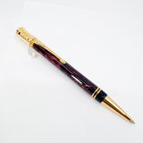Parker Duofold  Marble Maroon Ballpoint Pen - Circa 1991