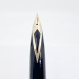 Sheaffer Full-Size Targa Gold-Plated Barleycorn Fountain Pen - Medium 14kt Gold Nib
