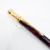 Parker Duofold  Marble Maroon Ballpoint Pen - Circa 1991
