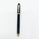 Cross Townsend Glossy Black Lacquer Fountain Pen - Fine 14kt Gold Nib - Made in USA