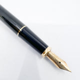 Cross Townsend Glossy Black Lacquer Fountain Pen - Fine 14kt Gold Nib - Made in USA
