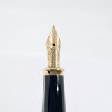 Cross Townsend Glossy Black Lacquer Fountain Pen - Fine 14kt Gold Nib - Made in USA