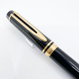 Waterman Man 100 Black Fountain Pen - Extra Fine 18kt Gold Nib