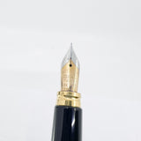 Waterman Man 100 Black Fountain Pen - Extra Fine 18kt Gold Nib