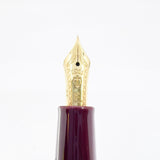 Sailor 1911 Standard Size Glossy Maroon Fountain Pen - Fine 14kt Gold Nib