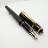 Cartier Diabolo Black Composite Fountain Pen - Medium 18kt Gold Nib