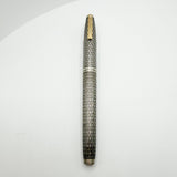 Sheaffer Imperial Sterling Silver Diamond-Shape Design Fountain Pen - Fine 14kt Gold Nib