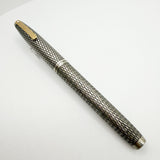 Sheaffer Imperial Sterling Silver Diamond-Shape Design Fountain Pen - Fine 14kt Gold Nib