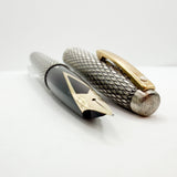 Sheaffer Imperial Sterling Silver Diamond-Shape Design Fountain Pen - Fine 14kt Gold Nib