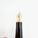 Parker Sonnet Firedance Lacque Red/Black Marble Fountain Pen - Fine 18kt Gold Nib