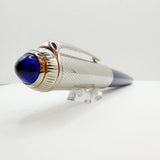 Cartier Electric Blue Roadster with Palladium-Finished Textured Cap & Trim Ballpoint