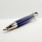 Cartier Electric Blue Roadster with Palladium-Finished Textured Cap & Trim Ballpoint