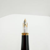 Cross Pinnacle Amber Marble Lacquer Fountain Pen -  Medium 18kt Gold Nib  -Scarce!