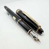 Montblanc Classique #144 Black Resin Fountain Pen  - Fine  14kt Gold Nib
