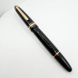 Montblanc Meisterstuck Black Resin #146 LeGrand Fountain Pen  - Fine 14kt  Gold Nib
