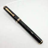 Sheaffer Connaisseur Black Fountain Pen - Medium 18kt Gold Nib