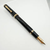 Sheaffer Connaisseur Black Fountain Pen - Medium 18kt Gold Nib